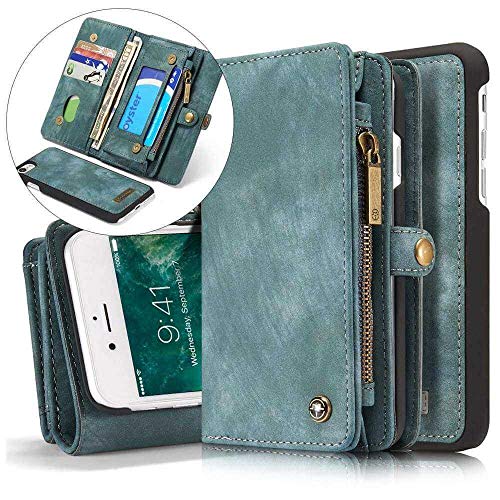 CaseMe Booktype, Portemonnee kompatibel mit iPhone 7,iPhone 8,iPhone SE 2020 - Grün von Case2go