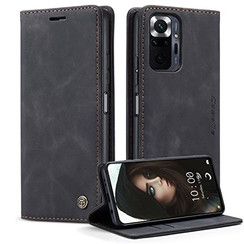 caseme Handyhülle für Xiaomi Redmi Note 10 Pro/Note 10 Pro Max Hülle Premium Leder Klappbar Flip Case Magnet Kartenfach Standfunktion Tasche Schutzhülle für Redmi Note 10 Pro/Note 10 Pro Max - Schwarz caseme Handyhülle für Xiaomi Redmi Note 10 Pro/Note 10 Pro Max Hülle Premium Leder Klappbar Flip Case Magnet Kartenfach Standfunktion Tasche Schutzhülle für Redmi Note 10 Pro/Note 10 Pro Max - Schwarz von CaseMe