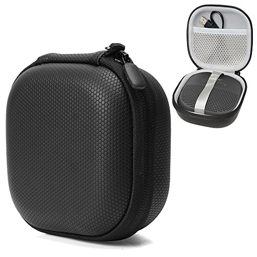 CaseSack Bluetooth-Lautsprecherhülle für Bose SoundLink Micro Portable Outdoor Lautsprecher, maßgeschneidert, Netz-Ladekabeltasche, abnehmbarer Handgelenkgriff von CaseSack