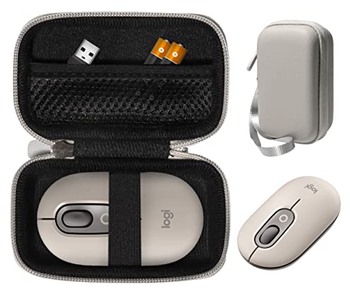 CaseSack Maushülle für Logitech Logitech POP Maus, kabellose Bluetooth-Maus (grau) von CaseSack