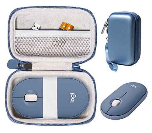 CaseSack Maushülle für Logitech Pebble, Pebble M350, M355, i345 kabellose Bluetooth-Maus (blau) von CaseSack