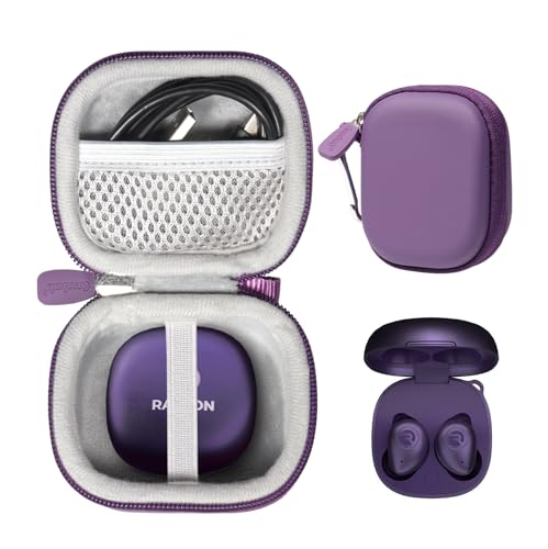 CaseSack Raycon Fitness-Ohrhörer mit integriertem Mikrofon, 56 Stunden, Violett von CaseSack