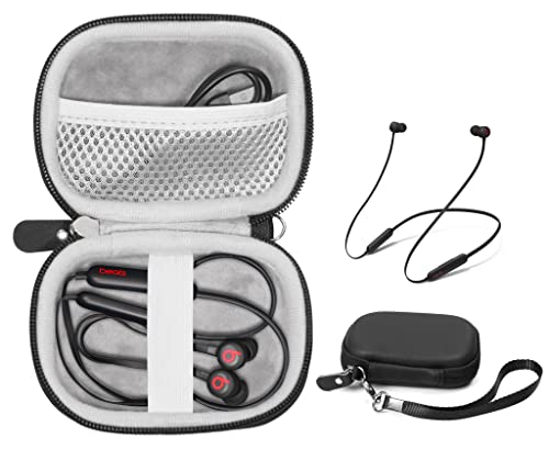 CaseSack Schutzhülle für Beats Flex Wireless-Ohrhörer Auch für Powerbeats Hochleistungs-Wireless-Ohrhörer, Netztasche (mattschwarz) von CaseSack