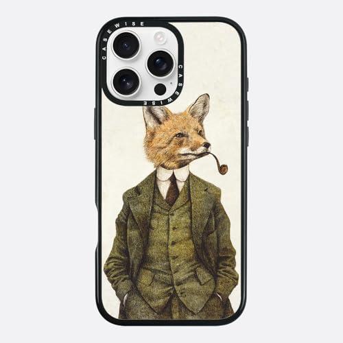 CaseWise für iPhone 13 Mini Hülle kompatibel mit MagSafe, Elegante Schutzhülle mit der Zeichnung Der Fuchs gestaltet von Mike Koubou, Ultradünnes, Stoßfestes Design, Weiß CaseWise für iPhone 13 Mini Hülle kompatibel mit MagSafe, Elegante Schutzhülle mit der Zeichnung Der Fuchs gestaltet von Mike Koubou, Ultradünnes, Stoßfestes Design, Weiß von CaseWise