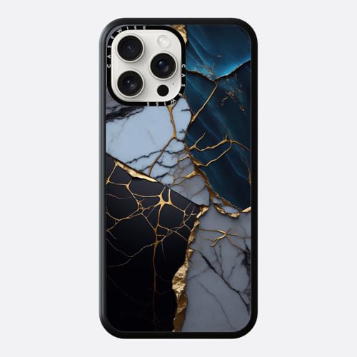 CaseWise für iPhone 16 Plus Hülle mit Abstraktes Marmor-Kintsugi gestaltet von Pixaverse, Handyhülle kompatibel mit MagSafe für iPhone 16 Plus, Stoßfest und Kratzfest von CaseWise
