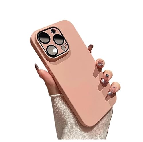 Caseative Schutzhülle für iPhone 15 Pro Max, vollständiger Kameralinsenschutz, weiche Handyhülle (Rosa, 15 Pro Max) von Caseative