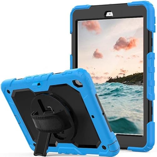 Casecentive Handstrap Pro Hardcase mit Handschlaufe iPad Pro 9.7 2015 blau von Casecentive