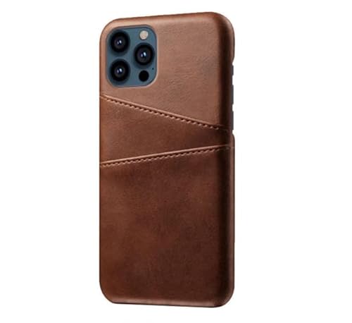 Casecentive Leder Wallet Back Case iPhone 13 Pro braun von Casecentive
