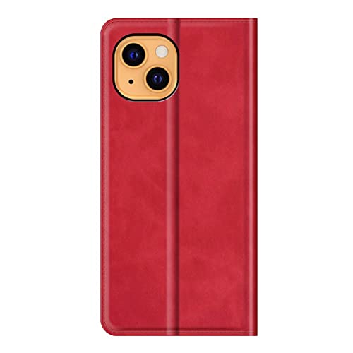 Casecentive Magnetic Leather Wallet iPhone 14 rot von Casecentive