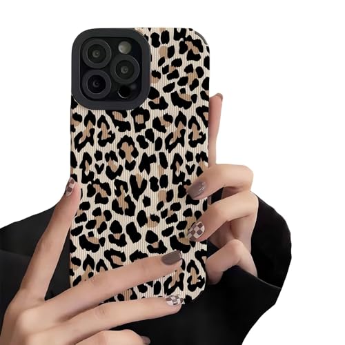 Casechics Kompatibel mit iPhone 12 Pro, Retro-Leoparden-Geparden-Design, Kameralinsenschutz, weich, stoßfest, Schutzhülle für iPhone 12 Pro (Braun) von Casechics