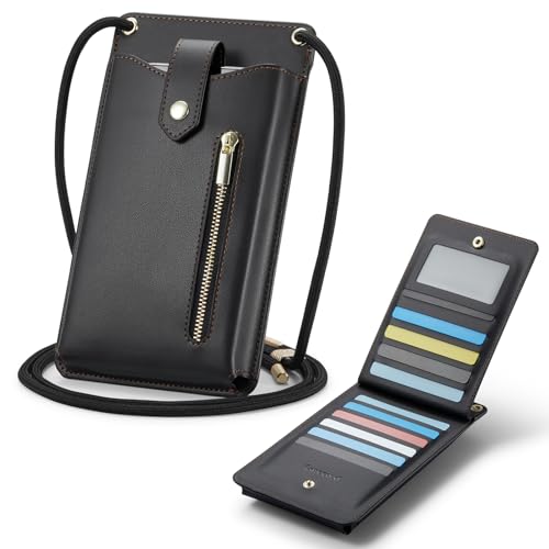Casecond Handytasche zum Umhängen Geldbörse Universal Crossbody Handy Tasche Kleine Umhängetasche Damen mit Handykette für iPhone 15 11 Pro Samsung Z Flip 5 4 S24 S23 Xiaomi Redmi Bis zu 7.3" Schwarz Casecond Handytasche zum Umhängen Geldbörse Universal Crossbody Handy Tasche Kleine Umhängetasche Damen mit Handykette für iPhone 15 11 Pro Samsung Z Flip 5 4 S24 S23 Xiaomi Redmi Bis zu 7.3" Schwarz von Casecond