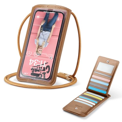 Casecond Handytasche zum Umhängen Geldbörse Universal Crossbody Handy Tasche Kleine Umhängetasche Damen mit Handykette für iPhone 15 14 11 Pro Samsung Z Flip 5 4 S24 S23 Xiaomi Redmi Bis zu 7.5" Braun Casecond Handytasche zum Umhängen Geldbörse Universal Crossbody Handy Tasche Kleine Umhängetasche Damen mit Handykette für iPhone 15 14 11 Pro Samsung Z Flip 5 4 S24 S23 Xiaomi Redmi Bis zu 7.5" Braun von Casecond
