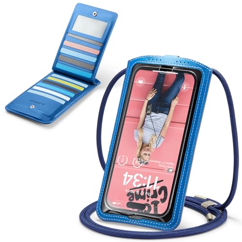 Casecond Handytasche zum Umhängen Geldbörse Universal Crossbody Handy Tasche Kleine Umhängetasche Damen mit Handykette für iPhone 15 14 11 Pro Samsung Z Flip 5 4 S24 S23 Xiaomi Redmi Bis zu 7.5" Blau Casecond Handytasche zum Umhängen Geldbörse Universal Crossbody Handy Tasche Kleine Umhängetasche Damen mit Handykette für iPhone 15 14 11 Pro Samsung Z Flip 5 4 S24 S23 Xiaomi Redmi Bis zu 7.5" Blau von Casecond