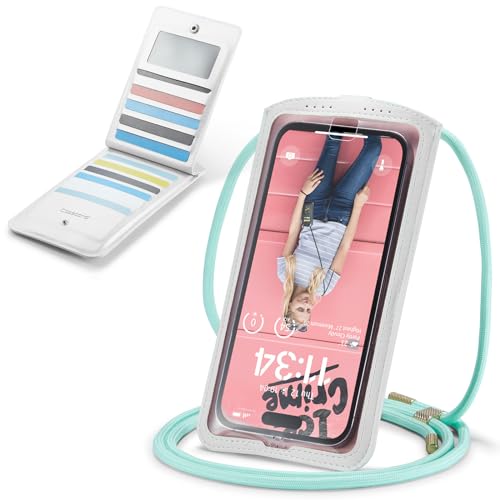 Casecond Handytasche zum Umhängen Geldbörse Universal Crossbody Handy Tasche Kleine Umhängetasche Damen mit Handykette für iPhone 15 14 11 Pro Samsung Z Flip 5 4 S24 S23 Xiaomi Redmi Bis zu 7.5" Weiß Casecond Handytasche zum Umhängen Geldbörse Universal Crossbody Handy Tasche Kleine Umhängetasche Damen mit Handykette für iPhone 15 14 11 Pro Samsung Z Flip 5 4 S24 S23 Xiaomi Redmi Bis zu 7.5" Weiß von Casecond