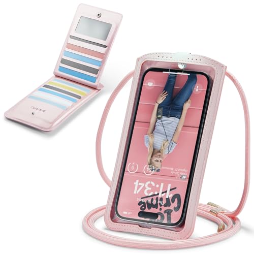 Casecond Handytasche zum Umhängen Geldbörse Universal Crossbody Handy Tasche Kleine Umhängetasche Damen mit Handykette für iPhone 15 14 13 11 Samsung Z Flip 5 4 S24 S23 Xiaomi Redmi Bis zu 7.5" Rosa Casecond Handytasche zum Umhängen Geldbörse Universal Crossbody Handy Tasche Kleine Umhängetasche Damen mit Handykette für iPhone 15 14 13 11 Samsung Z Flip 5 4 S24 S23 Xiaomi Redmi Bis zu 7.5" Rosa von Casecond