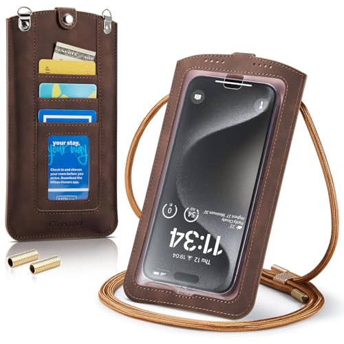 Casecond Handytasche zum Umhängen Universal Handy Tasche Kleine Umhängetasche Damen mit Handykette Touchscreen für iPhone 16 15 14 13 Pro Max Samsung Z Flip 5 S24 Ultra Xiaomi Redmi Bis zu 7.5" Kaffee Casecond Handytasche zum Umhängen Universal Handy Tasche Kleine Umhängetasche Damen mit Handykette Touchscreen für iPhone 16 15 14 13 Pro Max Samsung Z Flip 5 S24 Ultra Xiaomi Redmi Bis zu 7.5" Kaffee von Casecond