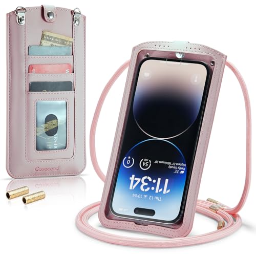 Casecond Handytasche zum Umhängen Universal Handy Tasche Kleine Umhängetasche Damen mit Handykette für iPhone 14 13 12 11 Pro Max XR Samsung Z Flip 4 S23 Ultra Plus Xiaomi Redmi Bis zu 7.3" Rosa Casecond Handytasche zum Umhängen Universal Handy Tasche Kleine Umhängetasche Damen mit Handykette für iPhone 14 13 12 11 Pro Max XR Samsung Z Flip 4 S23 Ultra Plus Xiaomi Redmi Bis zu 7.3" Rosa von Casecond