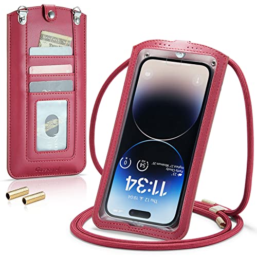 Casecond Handytasche zum Umhängen Universal Handy Tasche Kleine Umhängetasche Damen mit Handykette für iPhone 14 13 12 11 Pro Max XR Samsung Z Flip 4 S23 Ultra Plus Xiaomi Redmi Bis zu 7.3" Rot Casecond Handytasche zum Umhängen Universal Handy Tasche Kleine Umhängetasche Damen mit Handykette für iPhone 14 13 12 11 Pro Max XR Samsung Z Flip 4 S23 Ultra Plus Xiaomi Redmi Bis zu 7.3" Rot von Casecond