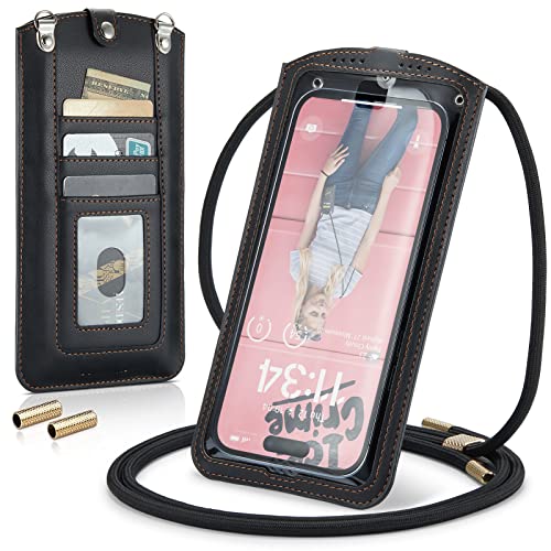 Casecond Handytasche zum Umhängen Universal Handy Tasche Kleine Umhängetasche Damen mit Handykette für iPhone 14 13 12 11 Pro Max XR Samsung Z Flip 4 S23 Ultra Plus Xiaomi Redmi Bis zu 7.3" Schwarz Casecond Handytasche zum Umhängen Universal Handy Tasche Kleine Umhängetasche Damen mit Handykette für iPhone 14 13 12 11 Pro Max XR Samsung Z Flip 4 S23 Ultra Plus Xiaomi Redmi Bis zu 7.3" Schwarz von Casecond
