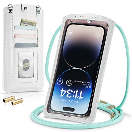 Casecond Handytasche zum Umhängen Universal Handy Tasche Kleine Umhängetasche Damen mit Handykette für iPhone 14 13 12 11 Pro Max XR Samsung Z Flip 4 S23 Ultra Plus Xiaomi Redmi Bis zu 7.3" Weiß Casecond Handytasche zum Umhängen Universal Handy Tasche Kleine Umhängetasche Damen mit Handykette für iPhone 14 13 12 11 Pro Max XR Samsung Z Flip 4 S23 Ultra Plus Xiaomi Redmi Bis zu 7.3" Weiß von Casecond