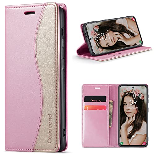 Casecond für Samsung Galaxy A03s Hülle Handyhülle Leder Flip Wallet Case Magnet Magnetisch Klappbar Kartenfach Klapphülle Lederhülle für Männer Frauen RFID Schutz Schutzhülle Rose Gold und Gold Casecond für Samsung Galaxy A03s Hülle Handyhülle Leder Flip Wallet Case Magnet Magnetisch Klappbar Kartenfach Klapphülle Lederhülle für Männer Frauen RFID Schutz Schutzhülle Rose Gold und Gold von Casecond