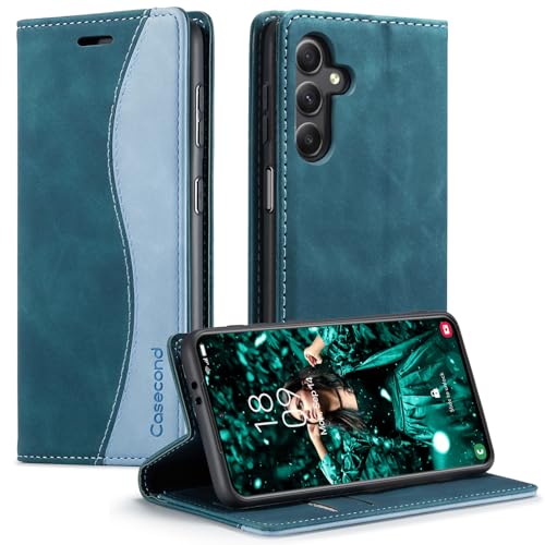 Casecond für Samsung Galaxy A15 5G/4G Hülle Handyhülle Leder Flip Case Magnet Magnetisch Klappbar Klapphülle Wallet Wallet Lederhülle RFID Schutzhülle Blaugrün Casecond für Samsung Galaxy A15 5G/4G Hülle Handyhülle Leder Flip Case Magnet Magnetisch Klappbar Klapphülle Wallet Wallet Lederhülle RFID Schutzhülle Blaugrün von Casecond