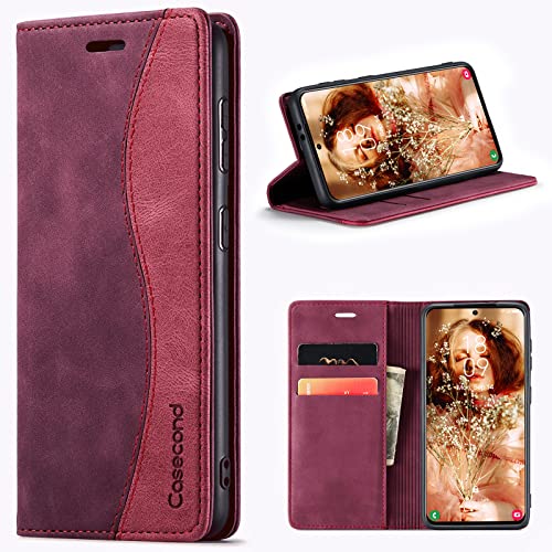 Casecond für Samsung Galaxy S10 Plus 4G Hülle Handyhülle Leder Flip Case Magnet Magnetisch Klappbar Kartenfach Klapphülle Wallet Lederhülle für Männer Frauen RFID Schutz Schutzhülle Wein Rot und Rot Casecond für Samsung Galaxy S10 Plus 4G Hülle Handyhülle Leder Flip Case Magnet Magnetisch Klappbar Kartenfach Klapphülle Wallet Lederhülle für Männer Frauen RFID Schutz Schutzhülle Wein Rot und Rot von Casecond