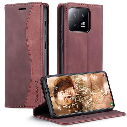 Casecond für Xiaomi 13 5G Hülle Handyhülle Leder Flip Case Magnet Magnetisch Klappbar Klapphülle Wallet Lederhülle RFID Schutzhülle Wein Rot und Rot Casecond für Xiaomi 13 5G Hülle Handyhülle Leder Flip Case Magnet Magnetisch Klappbar Klapphülle Wallet Lederhülle RFID Schutzhülle Wein Rot und Rot von Casecond
