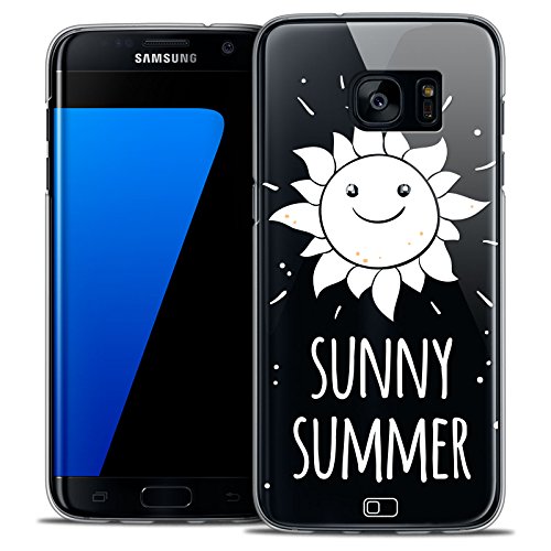 Caseink - Hülle Schutzhülle Case Für Samsung Galaxy S6 Edge [Crystal HD Kollektion Summer Design Sunny Summer - Rigide - Ultra dünn - Gedruckt in Frankreich] von Caseink