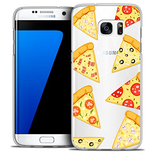 Caseink - Hülle Schutzhülle Case Für Samsung Galaxy S7 Edge [Crystal HD Kollektion Foodie Design Pizza - Rigide - Ultra dünn - Gedruckt in Frankreich] von Caseink