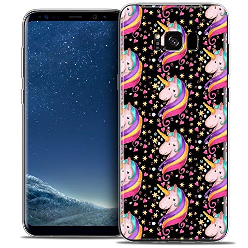 Caseink - Hülle Schutzhülle Case Für Samsung Galaxy S8+/ Plus (G955) [Crystal Gel Motif HD Kollektion Fantasia Design Licorne Etoilée - Flexibel - Ultra dünn - Gedruckt in Frankreich] von Caseink