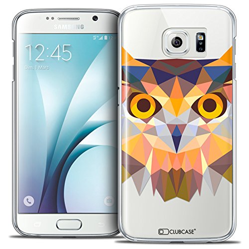 Caseink - Hülle Schutzhülle Case Galaxy S6 [Crystal HD Polygon Series Animal - Rigide - Ultra dünn - Gedruckt in Frankreich] - Hibou von Caseink