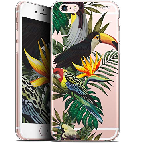 Caseink Hülle für Apple iPhone 6/6s (4.7) Schutzhülle Case Gel HD Flexibel - Anti-Schock - Gedruckt in Frankreich Toucan Tropical von Caseink
