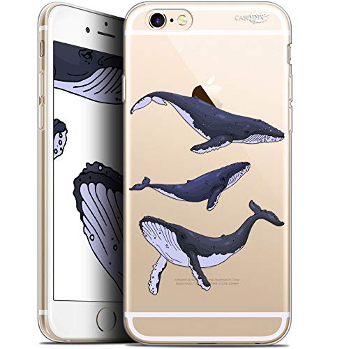 Caseink Hülle für Apple iPhone 6 Plus/iPhone 6s Plus (5.5) Schutzhülle Case Gel HD Flexibel - Anti-Schock - Gedruckt in Frankreich Les 3 Baleines von Caseink