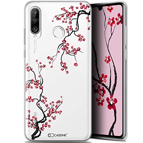 Caseink Hülle für Huawei P30 Lite (6.2) [Schutzhülle Case Gel HD Kollektion Summer Design Sakura - Flexibel - Ultra dünn - Gedruckt in Frankreich] von Caseink