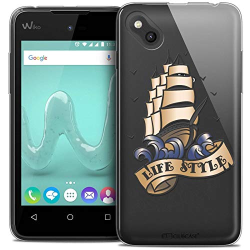 Caseink Hülle für Wiko Sunny (4) Schutzhülle Case [Crystal Gel Motif HD Kollektion Tatoo Lover Design Life Style - Flexibel - Ultra dünn - Gedruckt in Frankreich] von Caseink