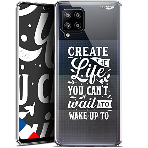 Caseink Schutzhülle für Samsung Galaxy A42 5G (6,6 Zoll), Gel HD [gedruckt in Frankreich, Samsung A42 5G, weich, stoßfest] Wake Up Your Life von Caseink