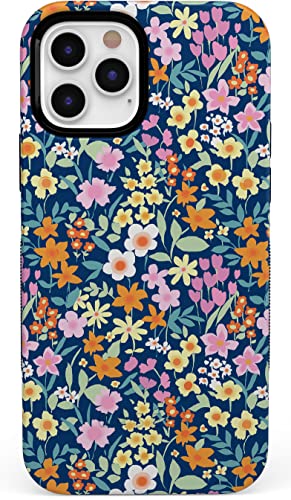 Casely iPhone 12/12 Pro Handyhülle | Full Bloom | Navy Floral Case von Casely