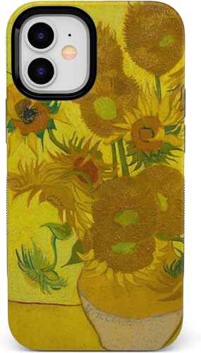 Casely iPhone 12 Mini Floral Hülle | Kompatibel mit MagSafe | Van Gogh Sonnenblumen Handyhülle von Casely