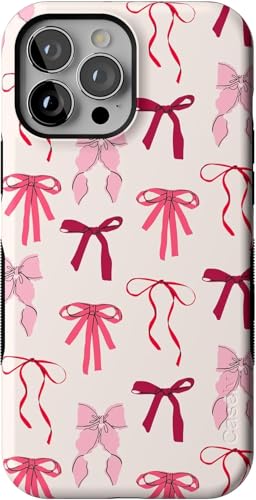 Casely iPhone 13 Pro Max Hülle | Lover Girlie | Rosa Schleifen | Mutiges Schutzhülle Design | Kompatibel mit MagSafe von Casely
