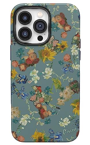Casely iPhone 14 Pro Max Hülle | Van Goghs Blumen | 50. Jahrestag Hülle | Kompatibel mit MagSafe | iPhone 14 Pro Max Handyhülle von Casely