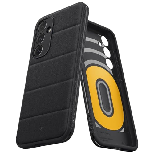 Caseology Athlex für Samsung Galaxy S23 FE Hülle [Sandsteinstruktur] mit seitlichen Griffmustern Handyhülle für Samsung Galaxy S23 FE 5G – Aktive Schwarz von Caseology