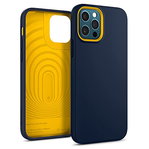 Caseology Nano Pop Hülle Kompatibel mit iPhone 12 Kompatibel mit iPhone 12 Pro - Navy von Caseology