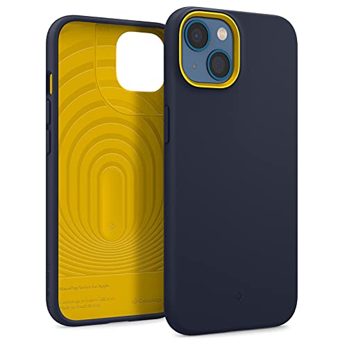 Caseology Nano Pop Hülle Kompatibel mit iPhone 13 Mini Anti-Staub Beschichtung Handyhülle - Blueberry Navy von Caseology