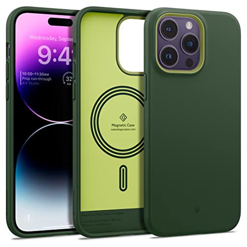 Caseology Nano Pop Mag Hülle Kompatibel mit iPhone 14 Pro - AVO Green von Caseology