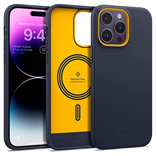 Caseology Nano Pop Mag Hülle Kompatibel mit iPhone 14 Pro - Blueberry Navy von Caseology