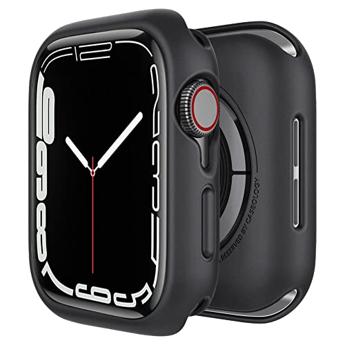 Caseology Nero, Apple Watch Hülle Kompatibel mit Apple Watch 41mm Series 7 / 40mm SE2 (2022), SE, Series 6 (2020), Series 5 (2019) und Series 4 (2018) - Schwarz von Caseology
