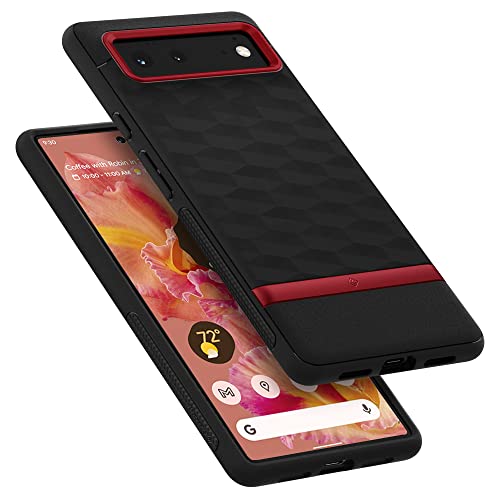 Caseology Parallax Hülle Kompatibel mit Google Pixel 6 Hülle - Red von Caseology