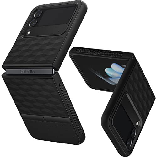 Caseology Parallax Hülle Kompatibel mit Samsung Galaxy Z Flip 4 5G- Matte Black von Caseology