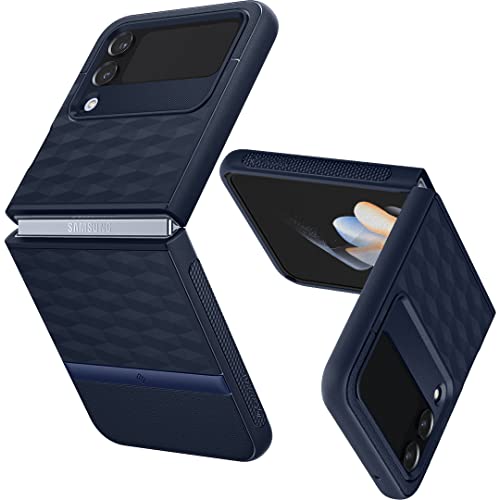 Caseology Parallax Hülle Kompatibel mit Samsung Galaxy Z Flip 4 5G- Midnight Blue von Caseology